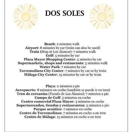 Dos Soles - Only 100 Meters From Apartment